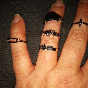 Goth punk rings, firm price